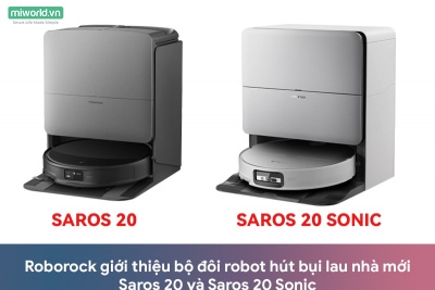 Roborock giới thiệu bộ đôi robot hút bụi lau nhà mới Saros 20 và Saros 20 Sonic