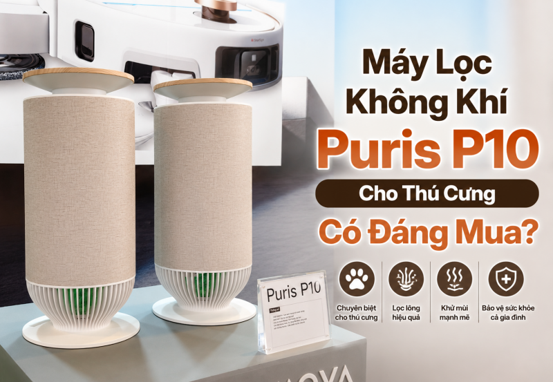 Đánh Giá Máy Lọc Không Khí Puris P10 Dành Cho Thú Cưng – Có Thực Sự Đáng Mua?