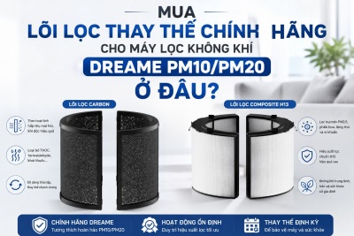 Mua Lõi Lọc Thay Thế Chính Hãng Cho Máy Lọc Không Khí Dreame PM10/PM20 Ở Đâu?