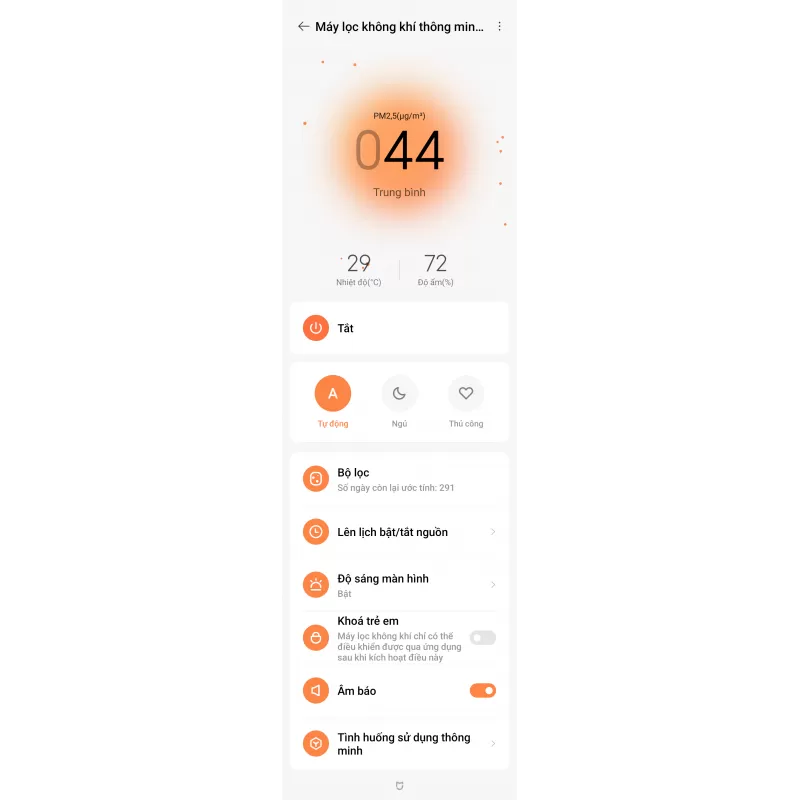 Máy Lọc Không Khí Xiaomi Mi Air Purifier Gen 4 Lite - Hàng Chính Hãng
