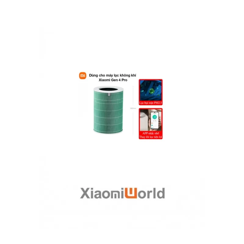 Lõi Lọc Không Khí Cho Mi Air Purifier Gen 4 Pro BHR5109CN M15R-FLP ( Màu Xanh)