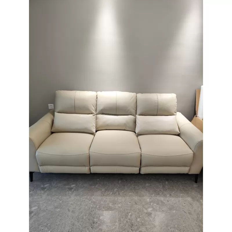 Ghế Sofa Điện 3 Chỗ 8H B9 Da Thật Của Ý