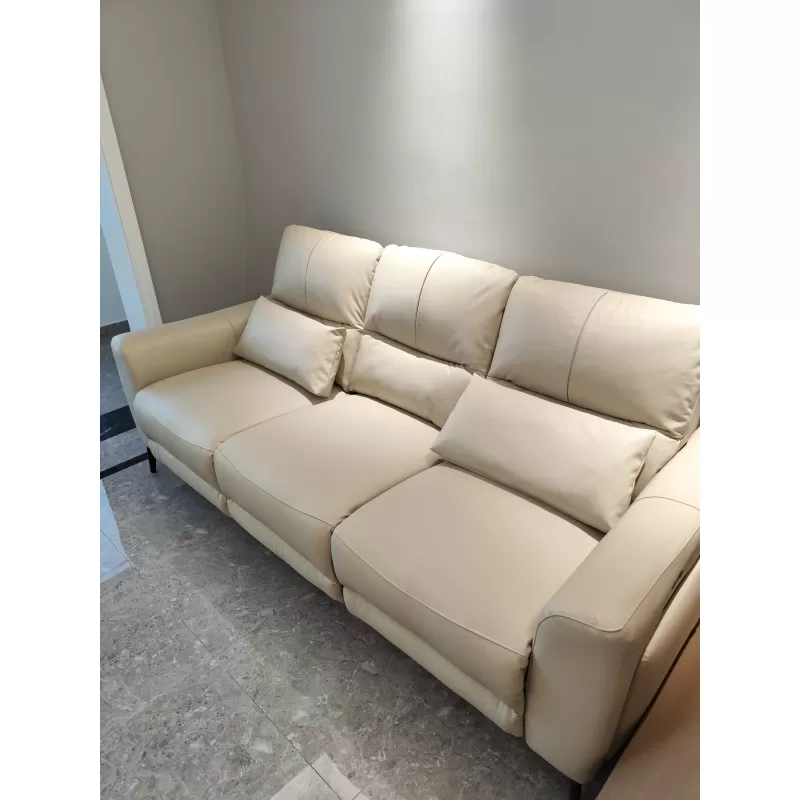 Ghế Sofa Điện 3 Chỗ 8H B9 Da Thật Của Ý