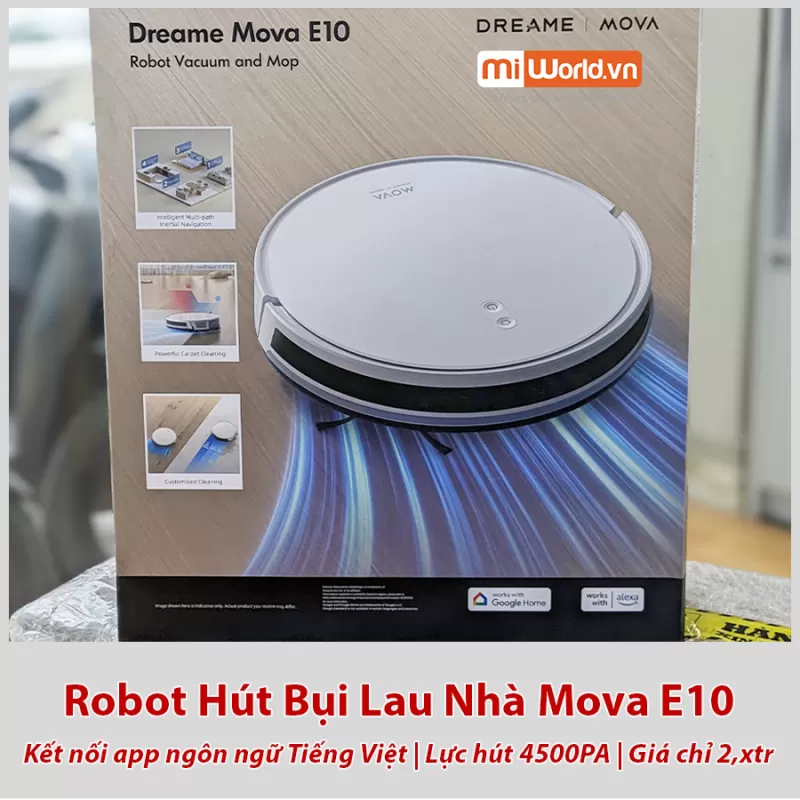 Robot Hút Bụi Lau Nhà Dreame Mova E10
