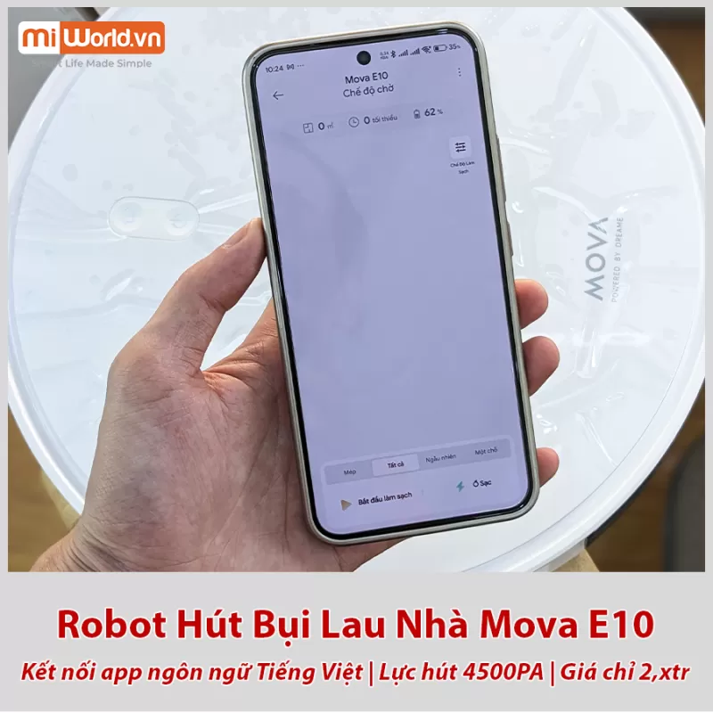 Robot Hút Bụi Lau Nhà Dreame Mova E10