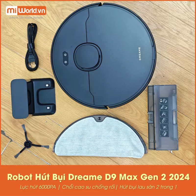 Robot Hút Bụi Dreame D9 Max Gen 2 2024