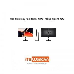 Màn Hình Máy Tính Redmi A27U - Cổng Type C Hỗ Trợ Sạc 90W Và Truyền Dữ Liệu