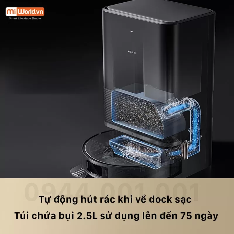 Robot Hút Bụi Lau Nhà Xiaomi Vacuum X20 Max - Bản Quốc Tế Phân Phối Chính Hãng