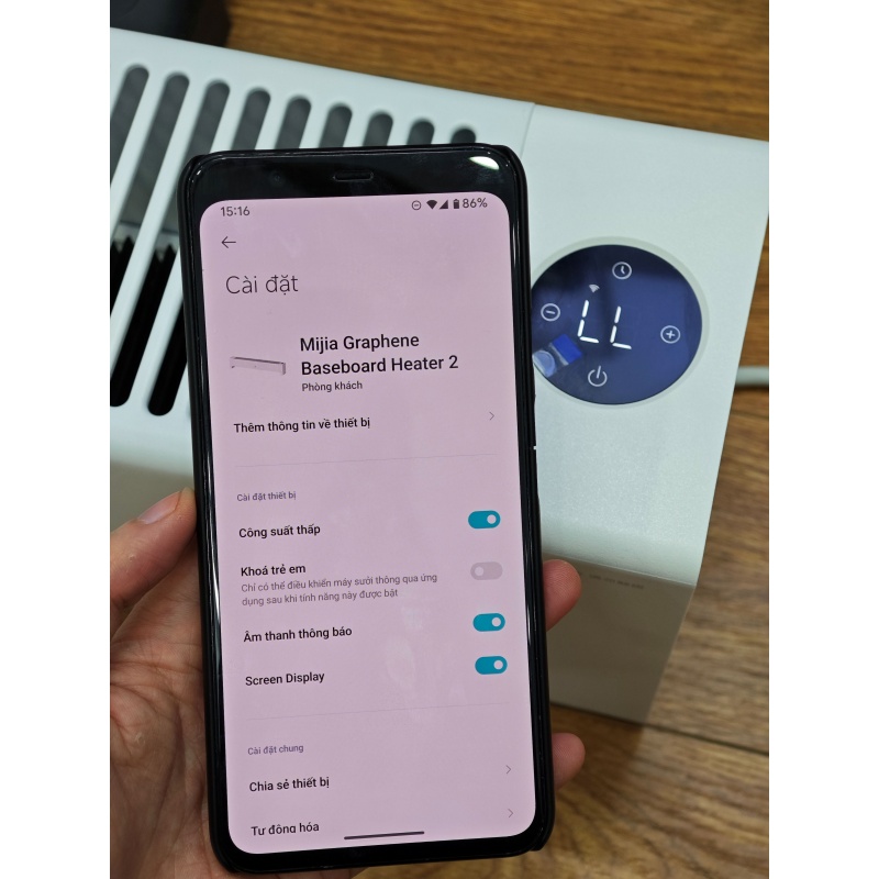 Máy Sưởi Thông Minh Xiaomi Mijia 2 Graphene TJXDNQ08ZM