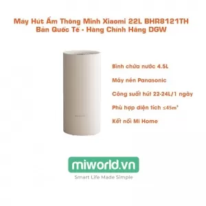 Máy Hút Ẩm Thông Minh Xiaomi 22L BHR8121TH Bản Quốc Tế - Hàng Chính Hãng DGW