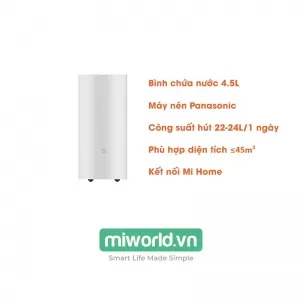 Máy Hút Ẩm Xiaomi Mijia 22L - Độ ồn thấp, hút ẩm nhanh, tự ngắt khi đổ
