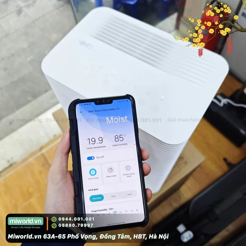 Máy Hút Ẩm Thông Minh Xiaomi VINO 16L - 40m²