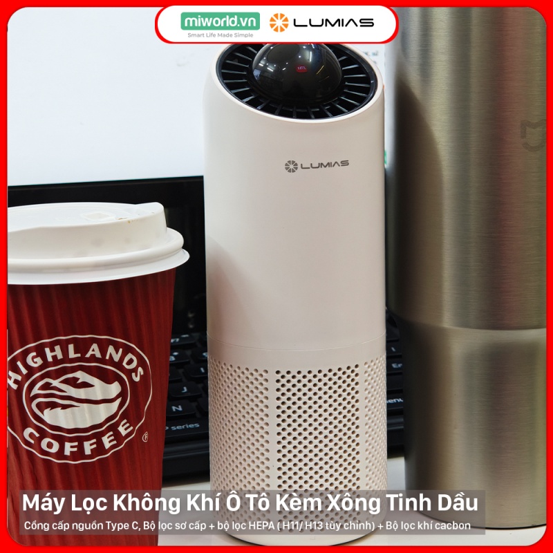 Máy Lọc Không Khí Cho Ô Tô Lumias Bulma Car - 5W, 2.5m²