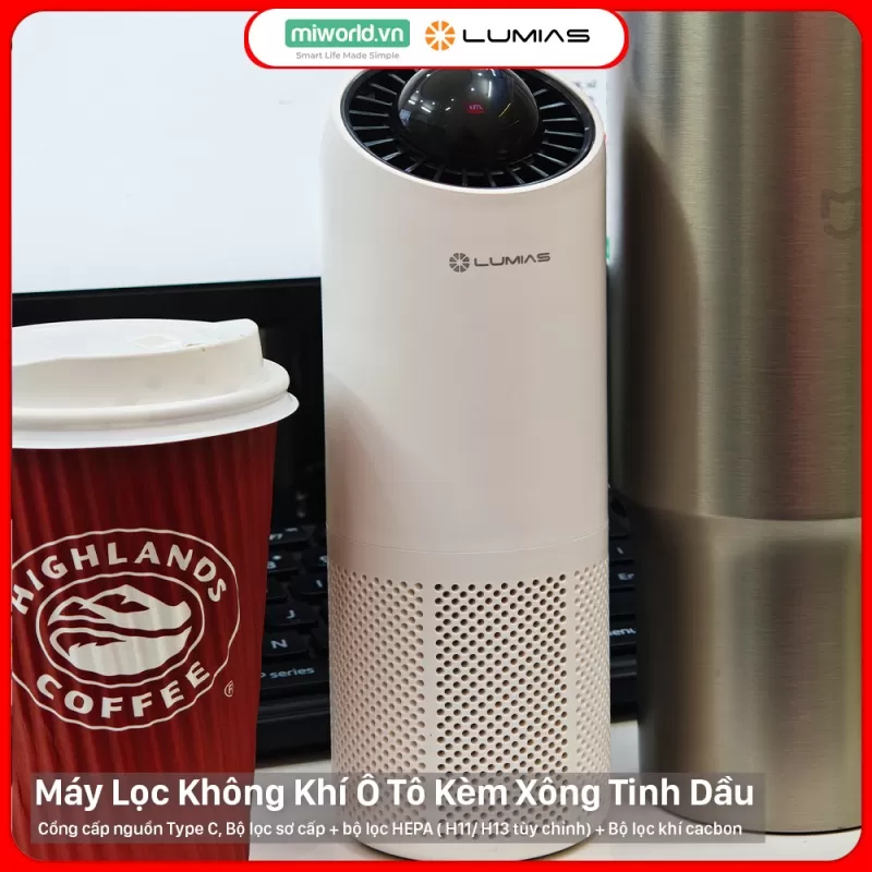 Máy Lọc Không Khí Cho Ô Tô Lumias Bulma Car - 5W, 2.5m²