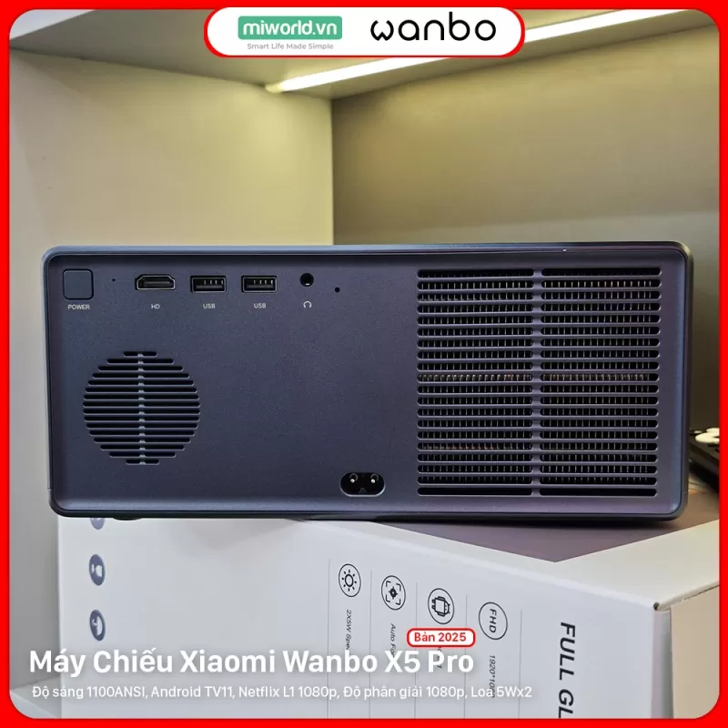 Máy Chiếu Xiaomi Wanbo X5 Pro Phiên Bản 2025 – Hàng Phân Phối Chính Hãng