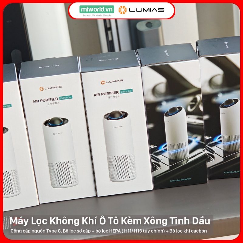 Máy Lọc Không Khí Cho Ô Tô Lumias Bulma Car - 5W, 2.5m²