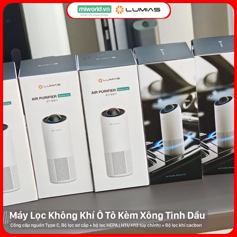 Máy Lọc Không Khí Cho Ô Tô Lumias Bulma Car - 5W, 2.5m²