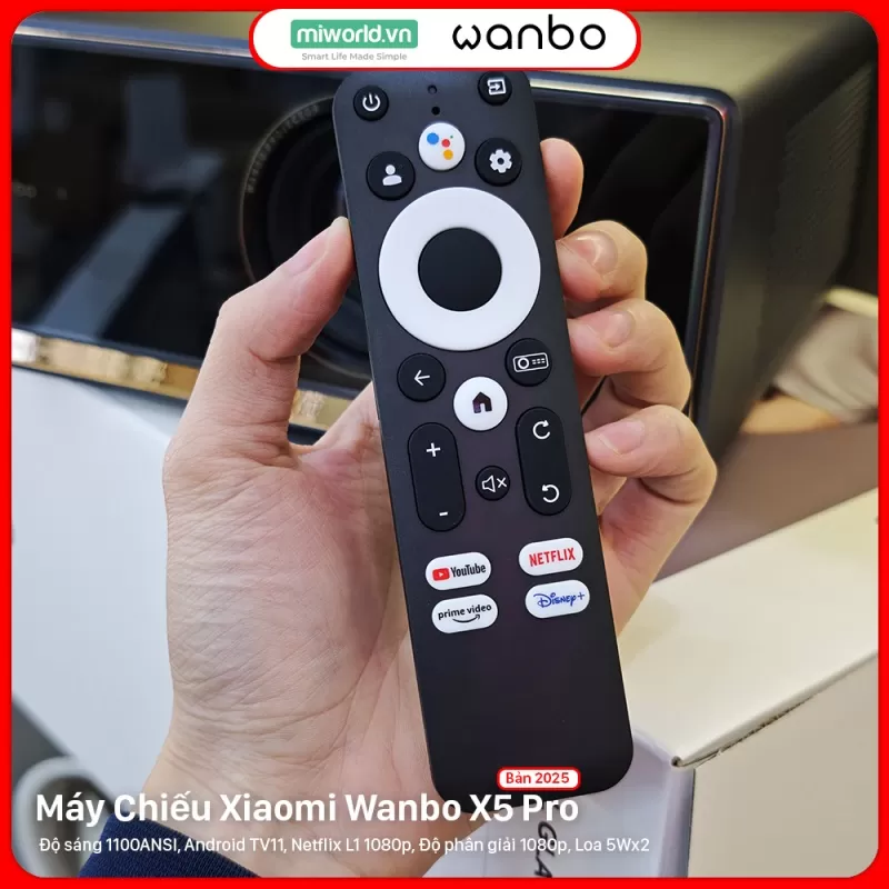 Máy Chiếu Xiaomi Wanbo X5 Pro Phiên Bản 2025 – Hàng Phân Phối Chính Hãng