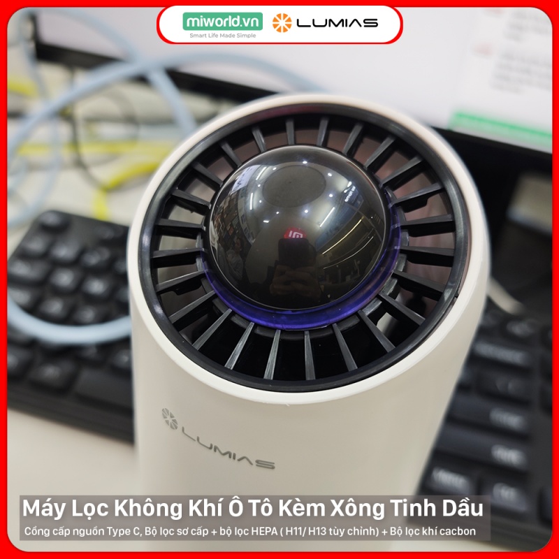Máy Lọc Không Khí Cho Ô Tô Lumias Bulma Car - 5W, 2.5m²