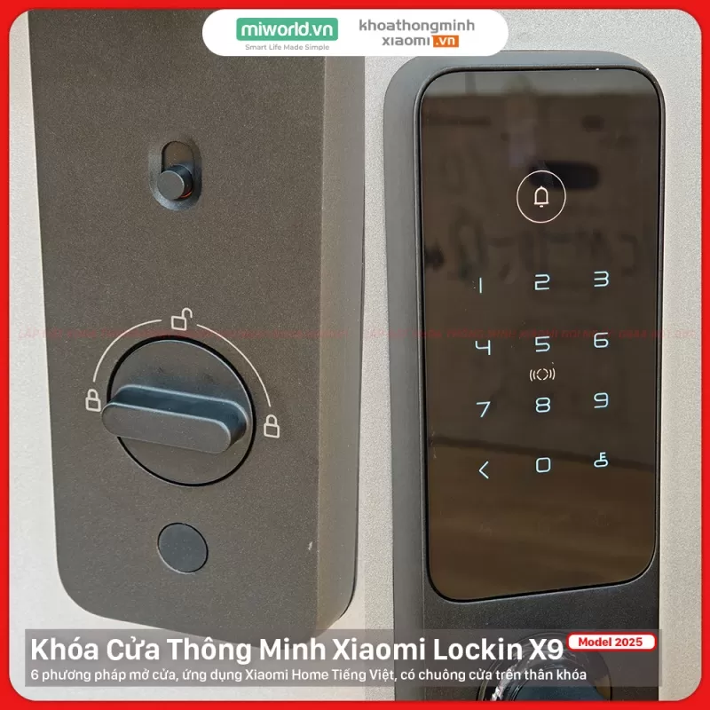 Khóa Cửa Thông Minh Xiaomi Lockin X9 - Model 2025