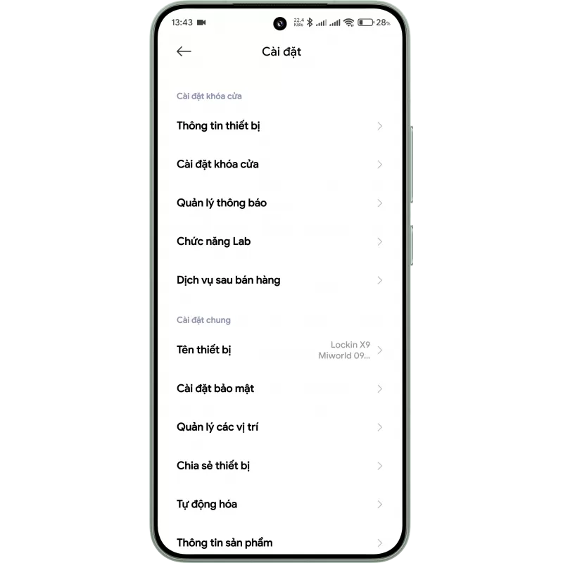 Khóa Cửa Thông Minh Xiaomi Lockin X9 - Model 2025