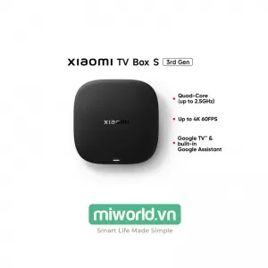 Xiaomi TV Box S 4K Gen 3 MDZ-32-AA - Phiên Bản Quốc Tế