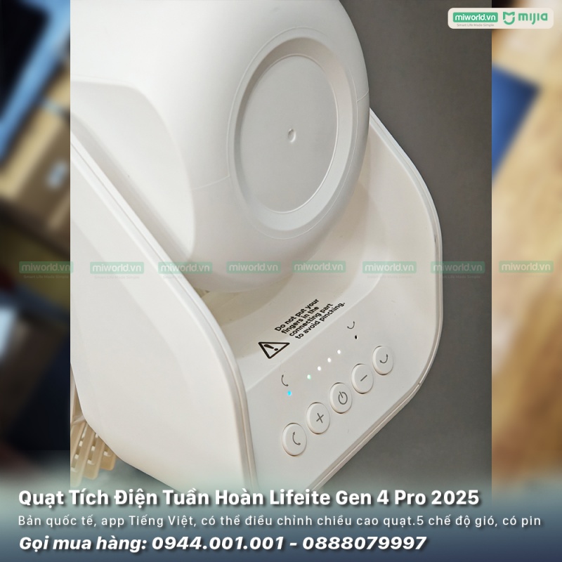 Quạt Tích Điện Tuần Hoàn Xiaomi Lifeite Gen 4 Pro 2025 – Phiên Bản Quốc Tế