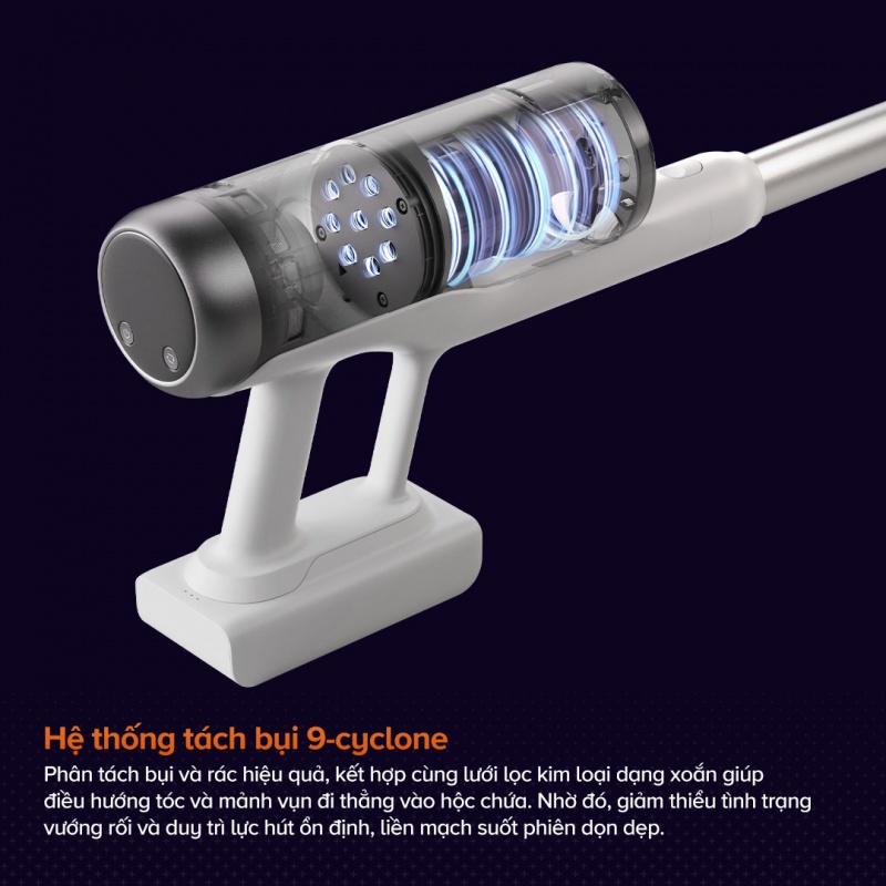 Máy Hút Bụi Không Dây Roborock H60 Hub Pro 170AW | Dock Sạc Đa Năng