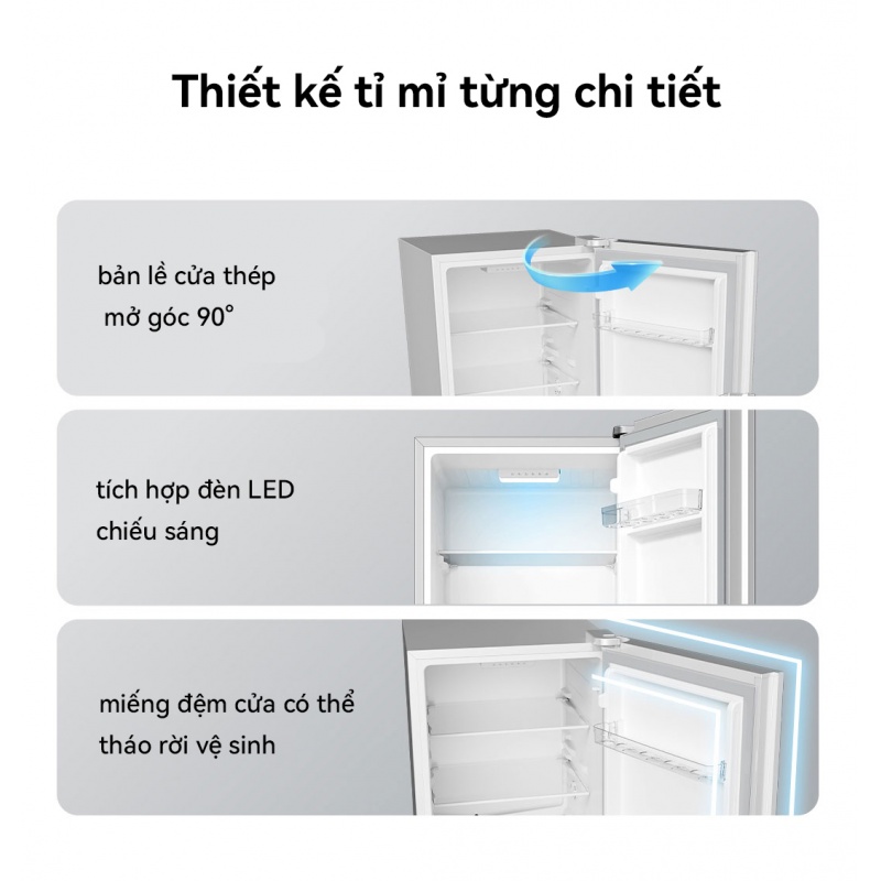 Tủ Lạnh 3 Cánh Xiaomi Mijia 215L Có Đông Mềm