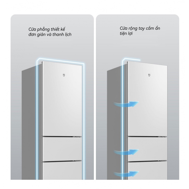 Tủ Lạnh 3 Cánh Xiaomi Mijia 215L Có Đông Mềm