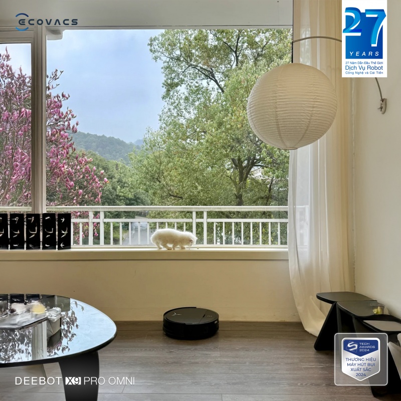 Robot Hút Bụi Lau Nhà Ecovacs Deebot X9 Pro Omni 2025