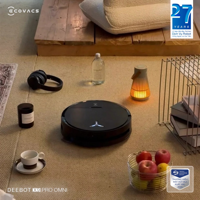 Robot Hút Bụi Lau Nhà Ecovacs Deebot X9 Pro Omni 2025
