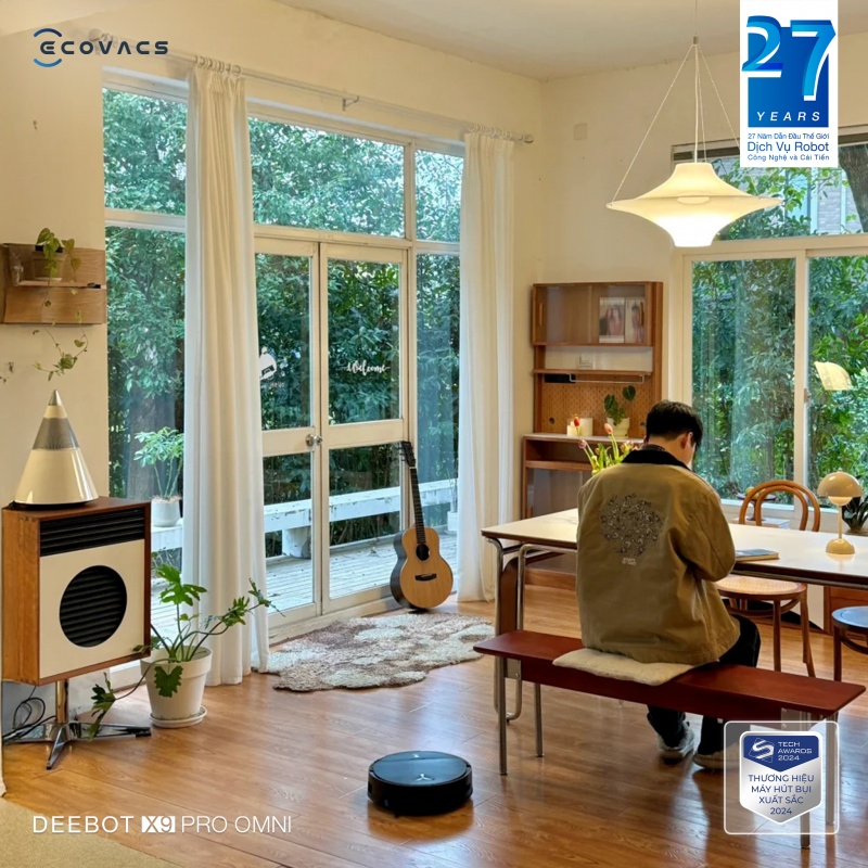 Robot Hút Bụi Lau Nhà Ecovacs Deebot X9 Pro Omni 2025