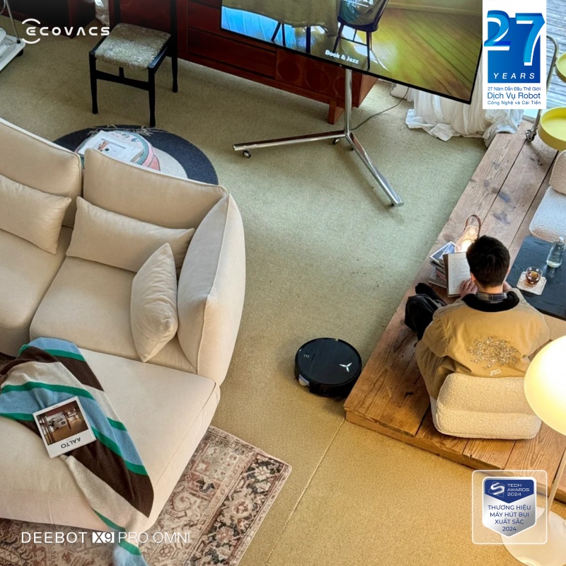 Robot Hút Bụi Lau Nhà Ecovacs Deebot X9 Pro Omni 2025