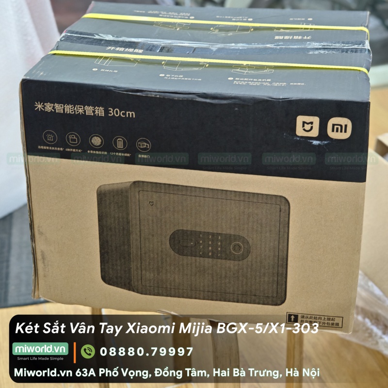 Két Sắt Vân Tay Điện Tử Xiaomi Mijia BGX-5/X1-303 Bản 2025
