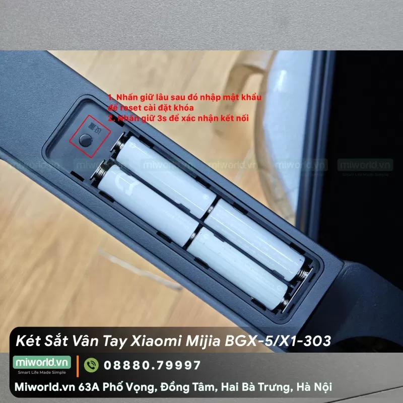 Két Sắt Vân Tay Điện Tử Xiaomi Mijia BGX-5/X1-303 Bản 2025