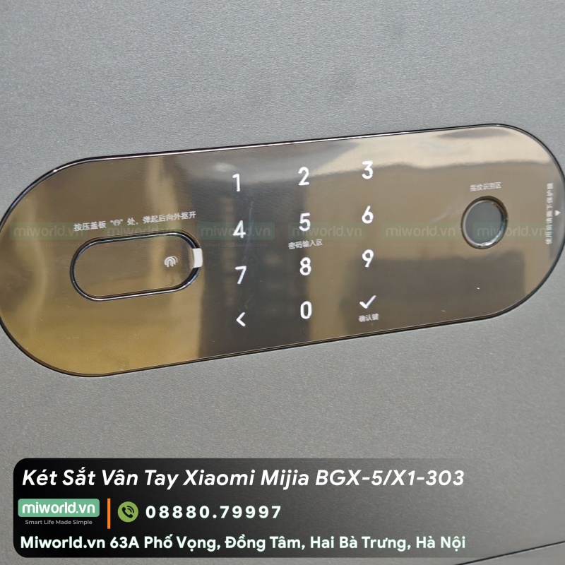 Két Sắt Vân Tay Điện Tử Xiaomi Mijia BGX-5/X1-303 Bản 2025