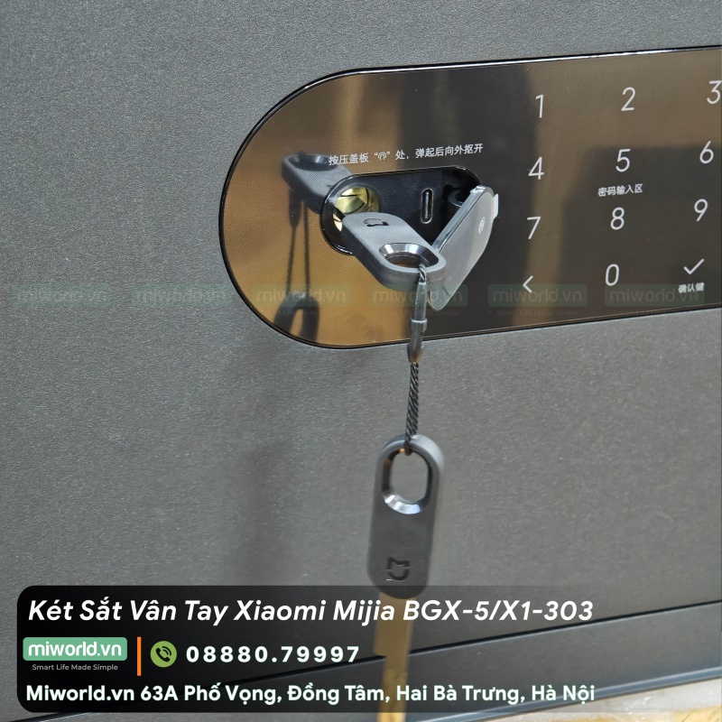 Két Sắt Vân Tay Điện Tử Xiaomi Mijia BGX-5/X1-303 Bản 2025