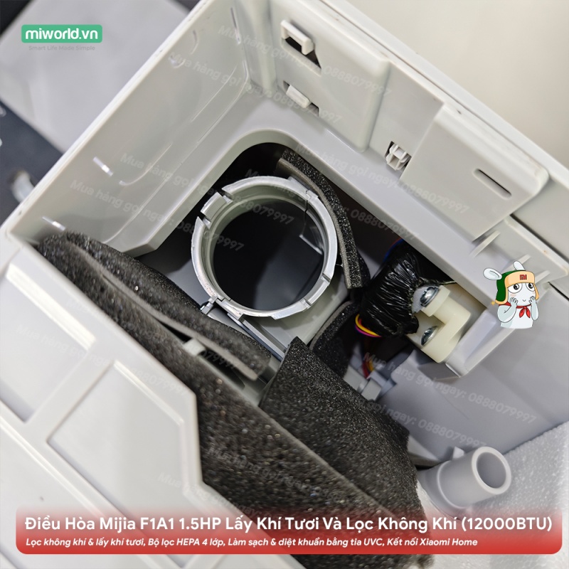 Điều Hòa Mijia Inverter KFR-35GW - F1A1 1.5HP Lấy Khí Tươi Và Lọc Không Khí (12000BTU)