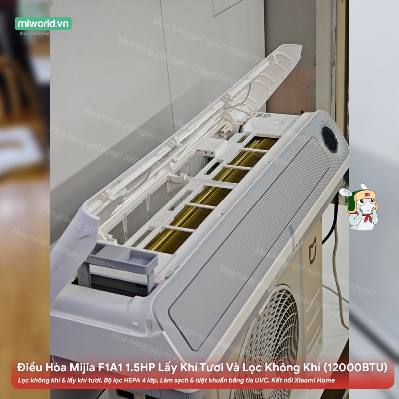 Điều Hòa Mijia Inverter KFR-35GW - F1A1 1.5HP Lấy Khí Tươi Và Lọc Không Khí (12000BTU)