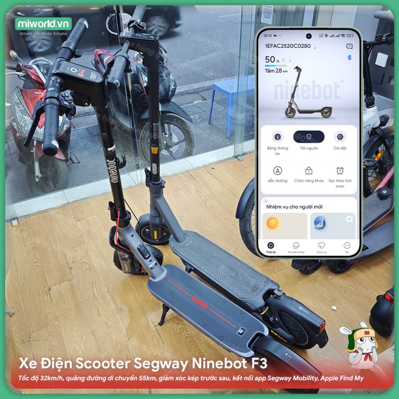 Xe Điện Scooter Segway Ninebot F3