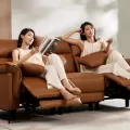 Ghế Sofa Điện 3 Chỗ 8H B9S Da Thật Phong Cách Ý