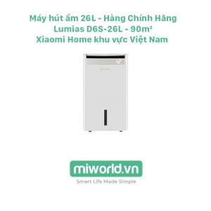Máy Hút Ẩm 26L Lumias D6S-26L - 90m²