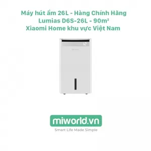 Máy Hút Ẩm 26L Lumias D6S- 26L - 90m²