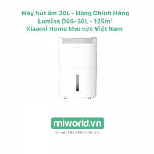 Máy Hút Ẩm 30L Lumias D6S-30L - 125m²