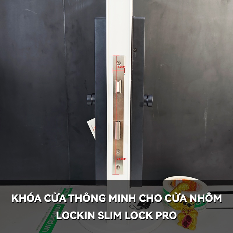Khóa Cửa Thông Minh Cho Cửa Nhôm Lockin Slim Lock Pro