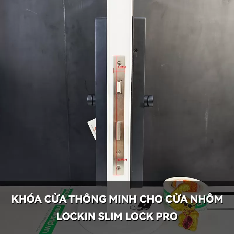 Khóa Cửa Thông Minh Cho Cửa Nhôm Lockin OLA Slim Lock Pro