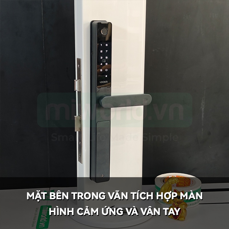 Khóa Cửa Thông Minh Cho Cửa Nhôm Lockin Slim Lock Pro