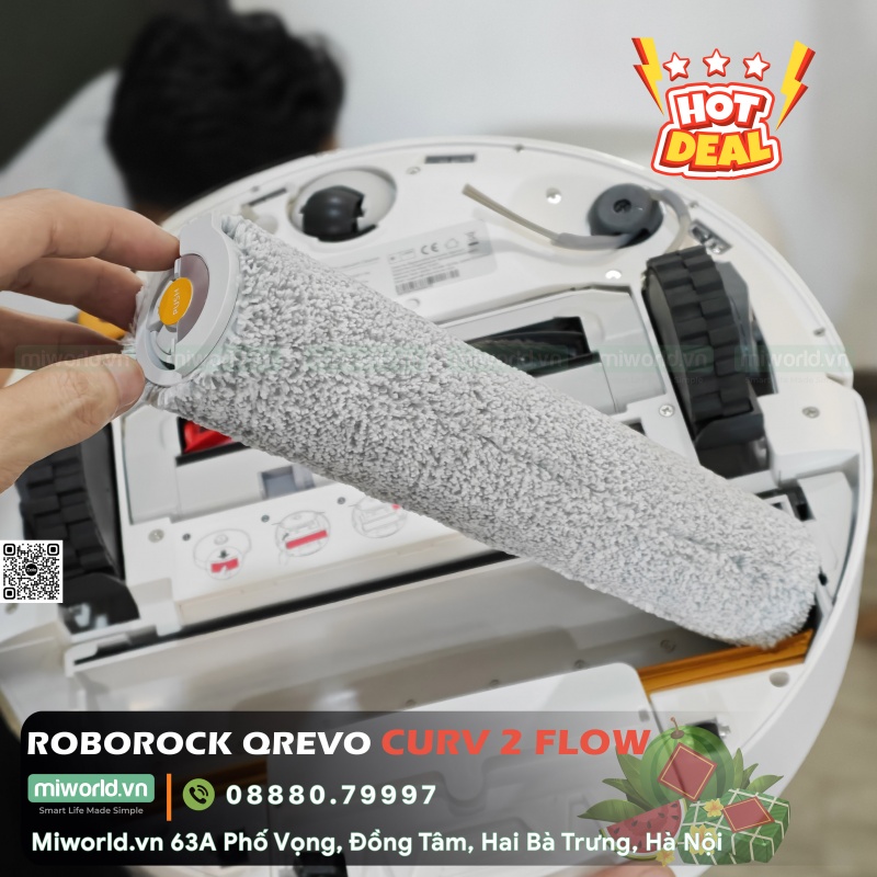 Robot Hút Bụi Lau Nhà Roborock QRevo Curv 2 Flow – Bản Quốc Tế
