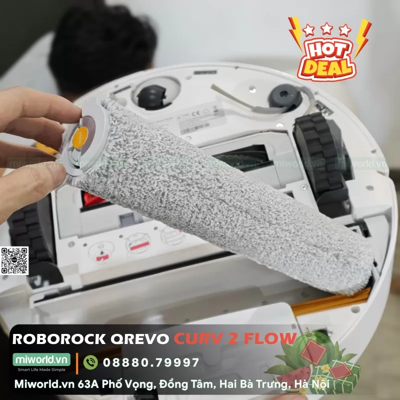 Robot Hút Bụi Lau Nhà Roborock QRevo Curv 2 Flow – Bản Quốc Tế